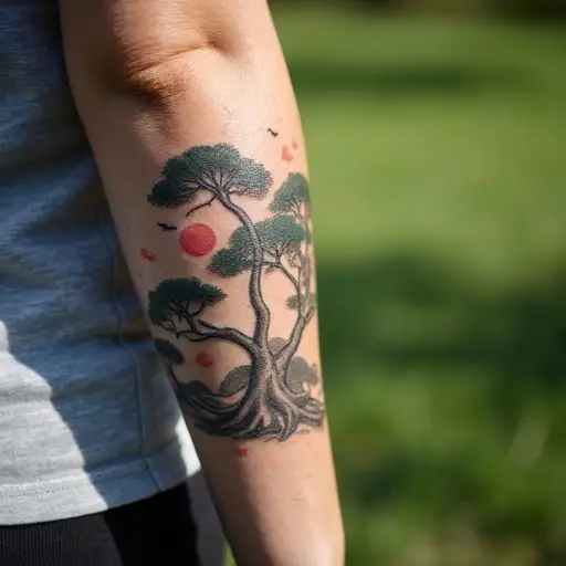 Whispering Pines Tattoo