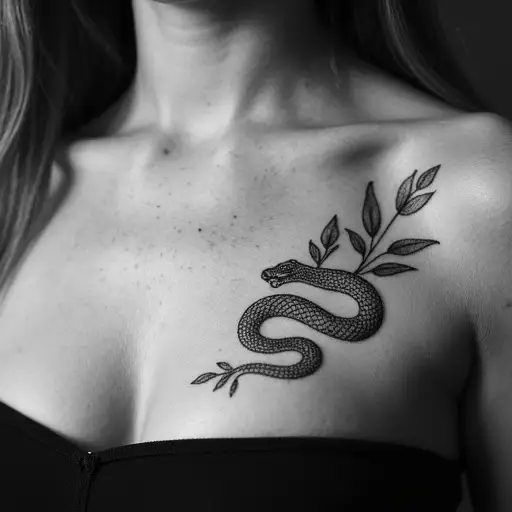 Serpent Design Tattoo